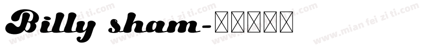Billy sham字体转换